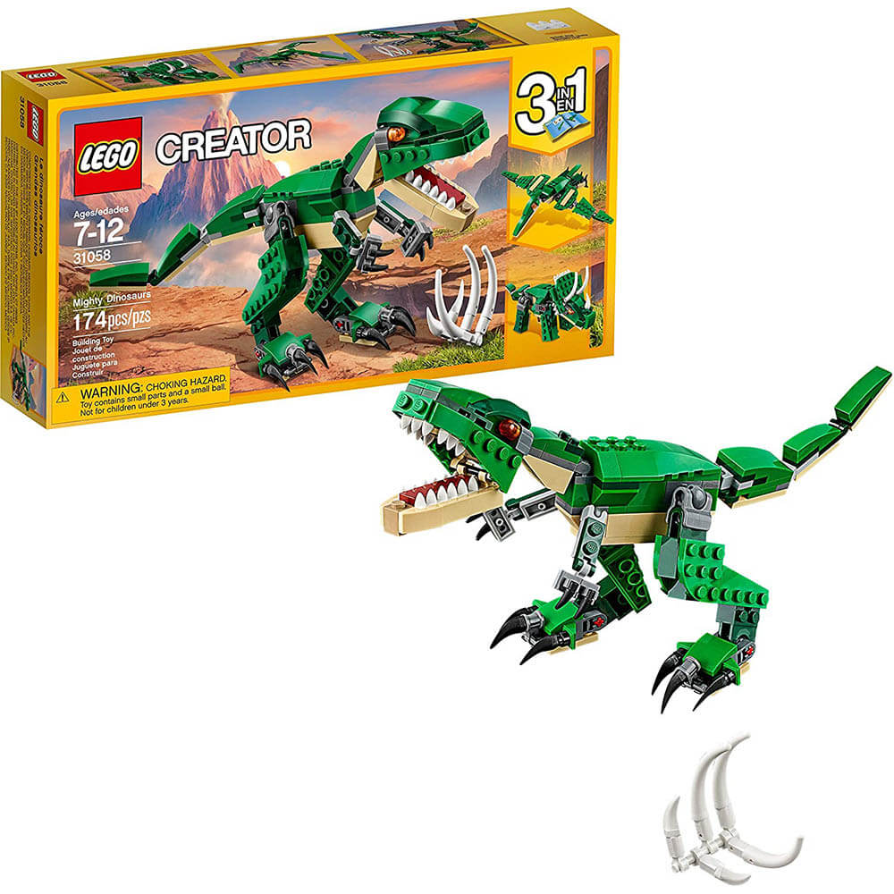 LEGO® Creator 3-in-1 Mighty Dinosaurs 77940 Building Kit (174 Pieces)