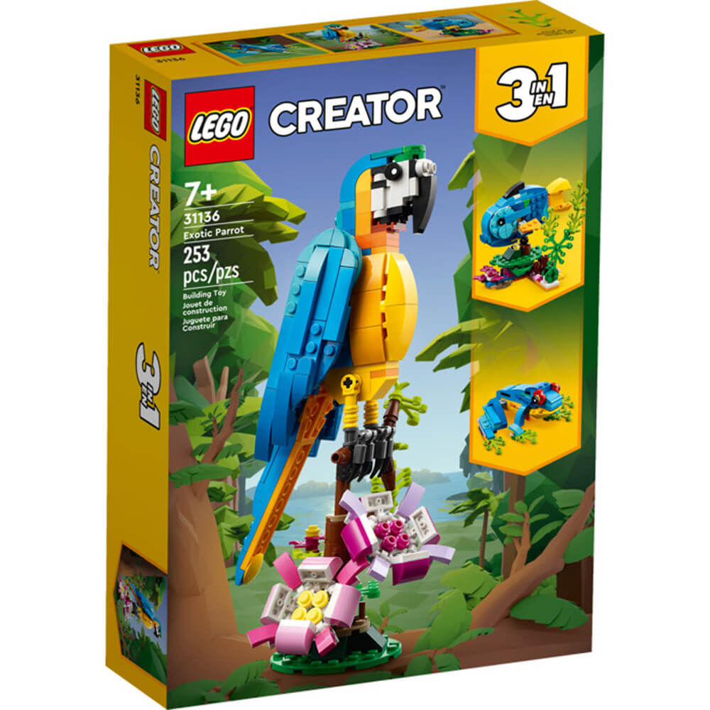 LEGO® Creator Exotic Parrot 253 Piece Building Kit (31136)