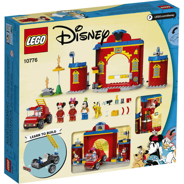 LEGO Disney Mickey & Friends Fire Truck & Station 144 Piece Building Set (10776)