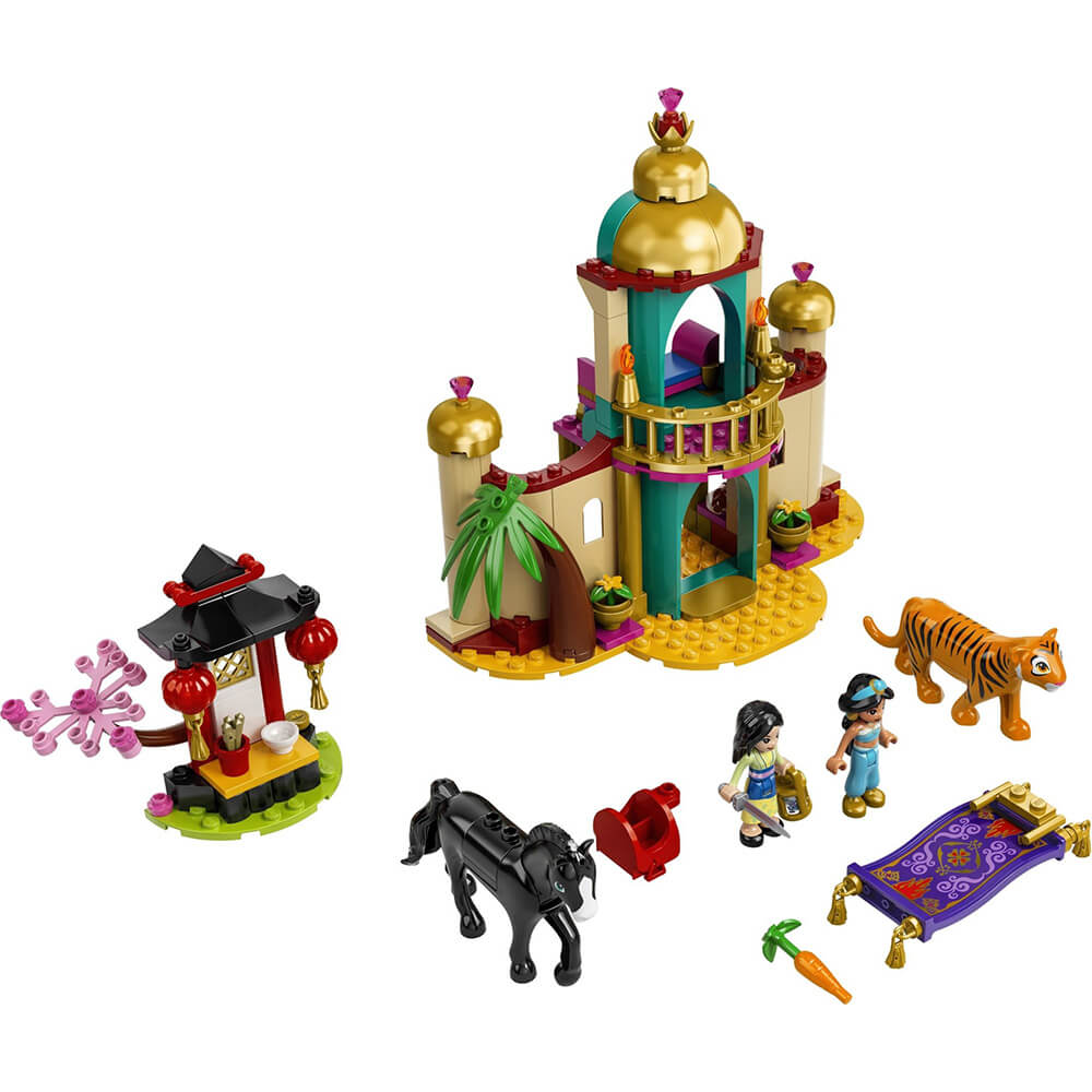 LEGO Disney Princess Jasmine and Mulan’s Adventure 176 Piece Building Set (43208)