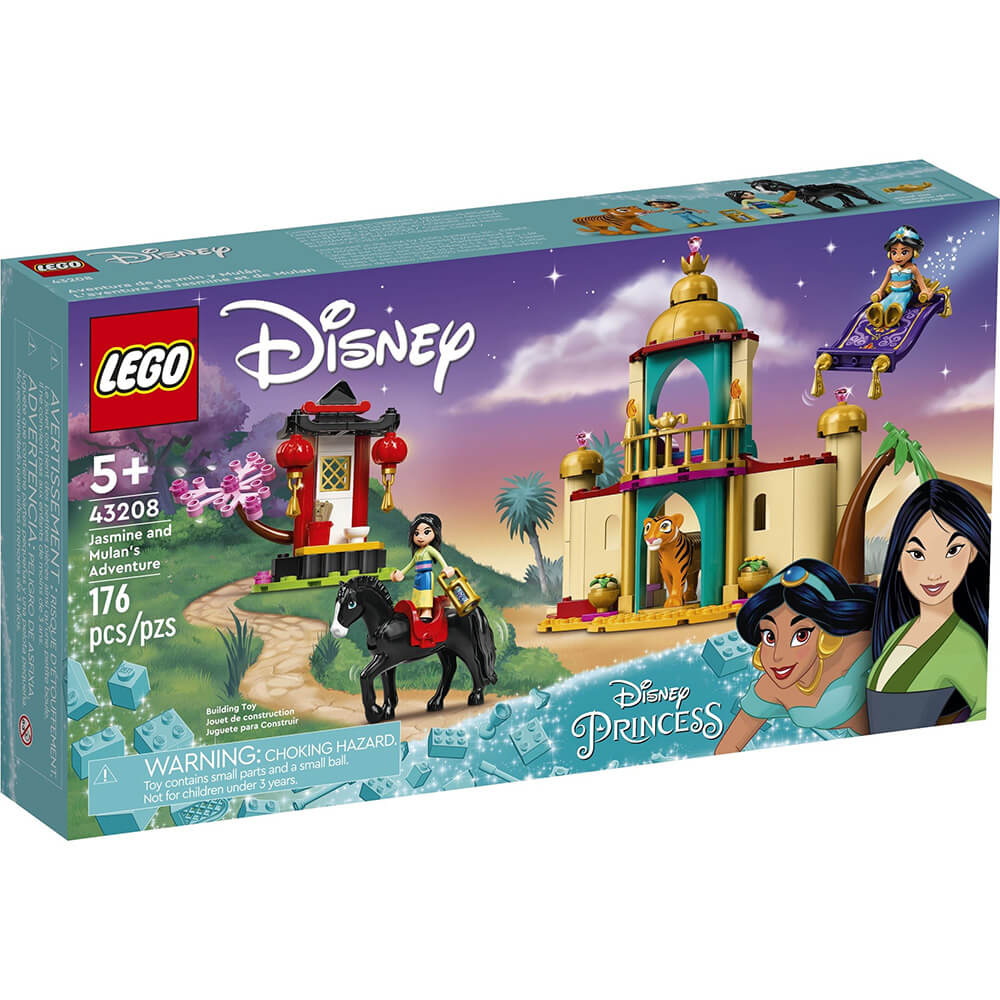 LEGO Disney Princess Jasmine and Mulan’s Adventure 176 Piece Building Set (43208)