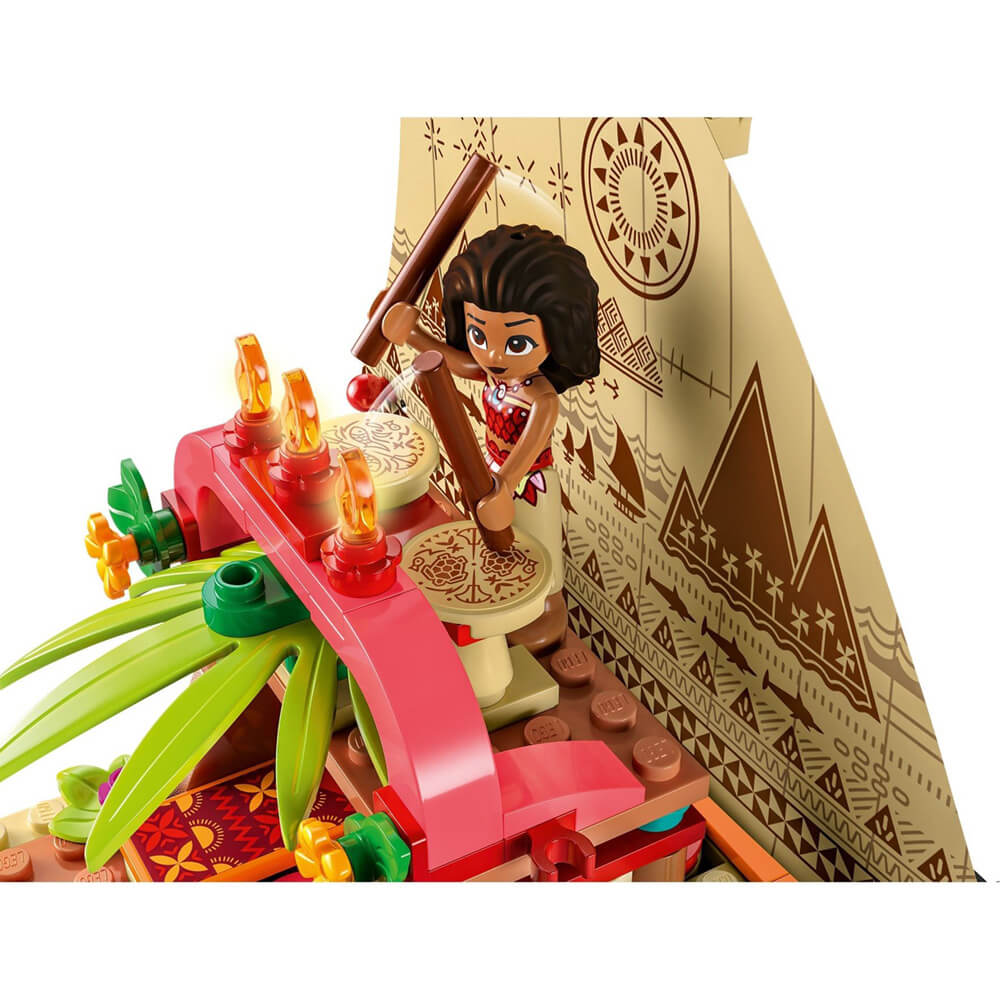 LEGO® Disney Princess Moana's Wayfinding Boat 321 Piece Building Kit (43210)