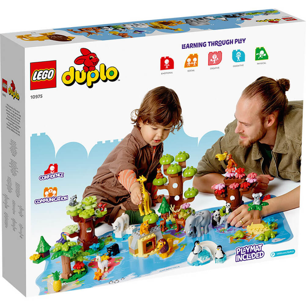 LEGO® DUPLO® Wild Animals of the World 142 Piece Building Set (10975)