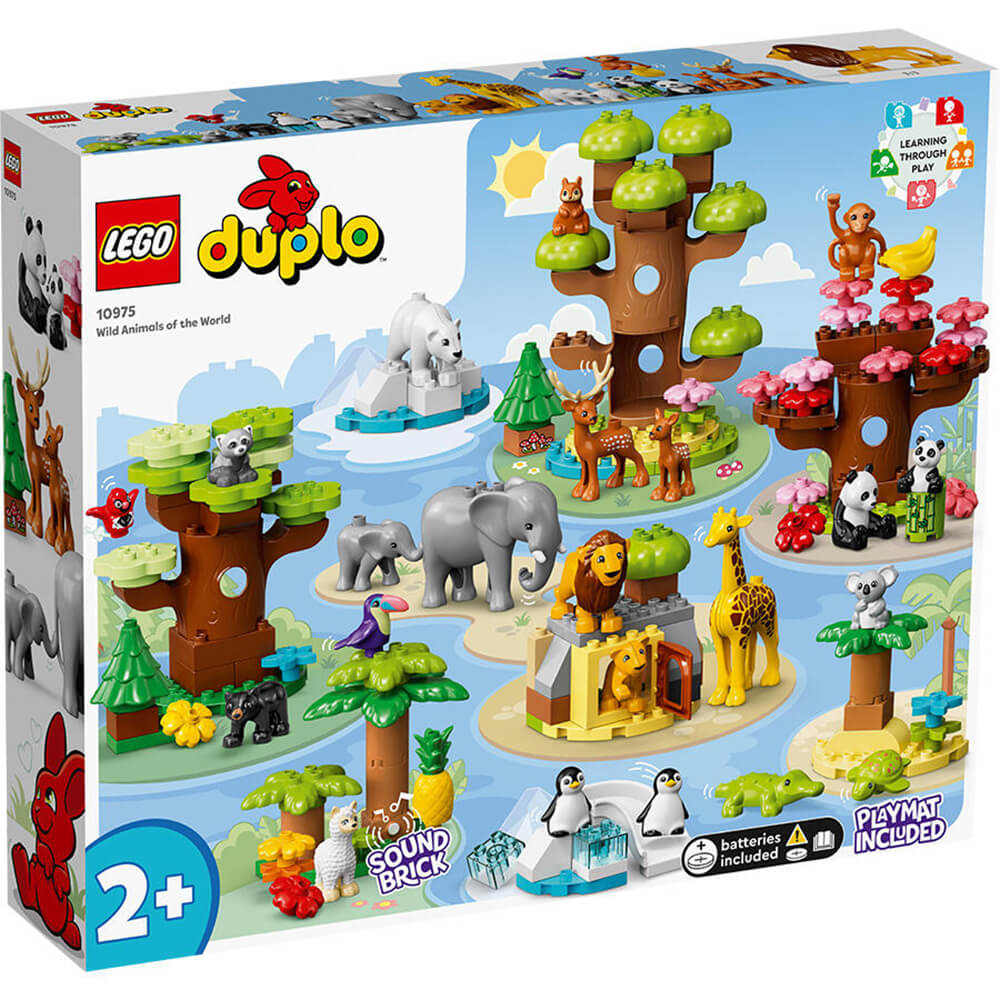 LEGO® DUPLO® Wild Animals of the World 142 Piece Building Set (10975)