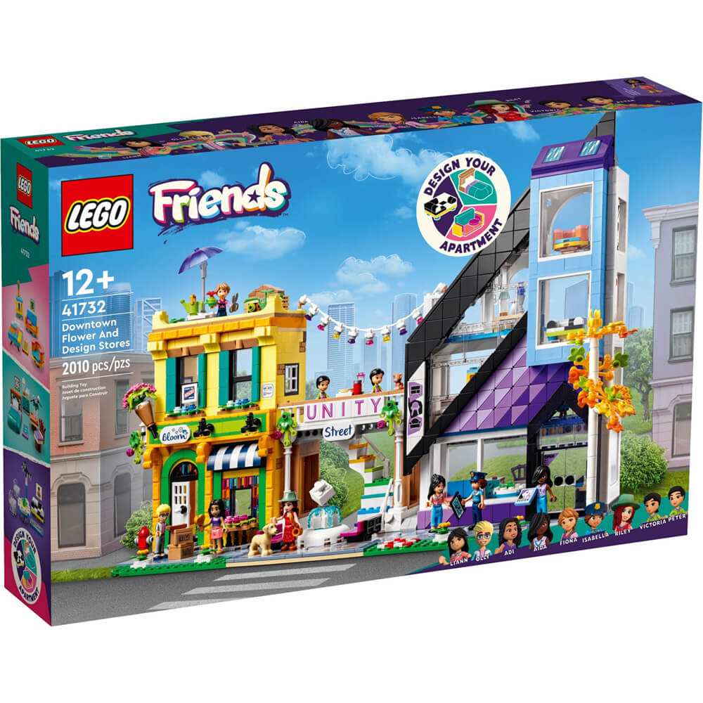 LEGO® Friends Downtown Flower and Design Stores 2010 Piece Building Kit (41732)