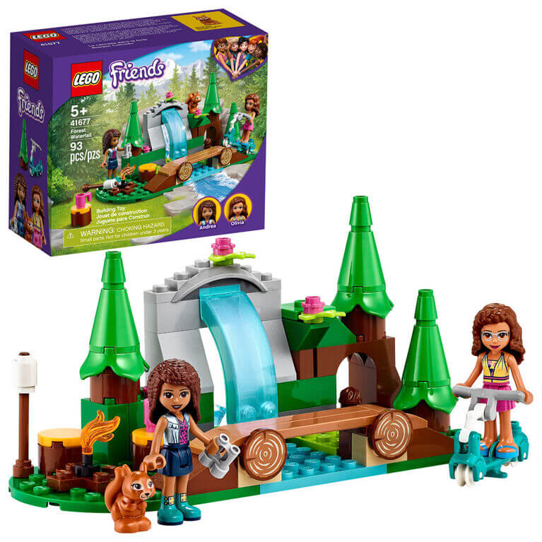 LEGO Friends Forest Waterfall 93 Piece Building Set (41677)