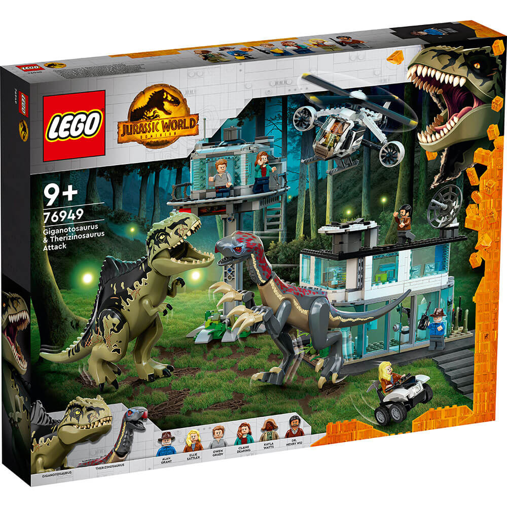 LEGO® Jurassic World Giganotosaurus & Therizinosaurus Attack 76949 (658 Pieces)