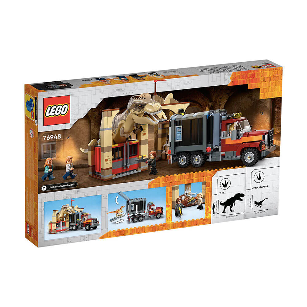 LEGO® Jurassic World T. rex & Atrociraptor Dinosaur Breakout 76948 (461 Pieces)