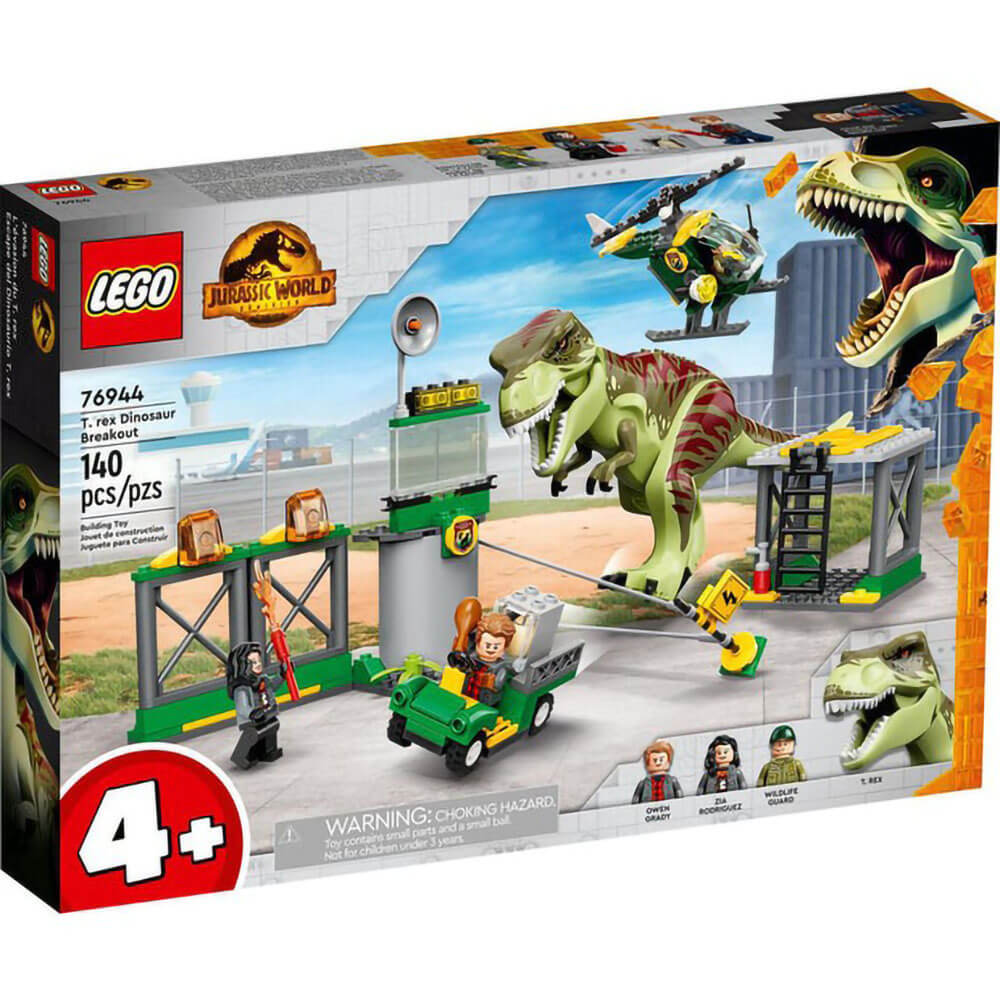 LEGO® Jurassic World T. rex Dinosaur Breakout 76944 Building Kit (140 Pieces)