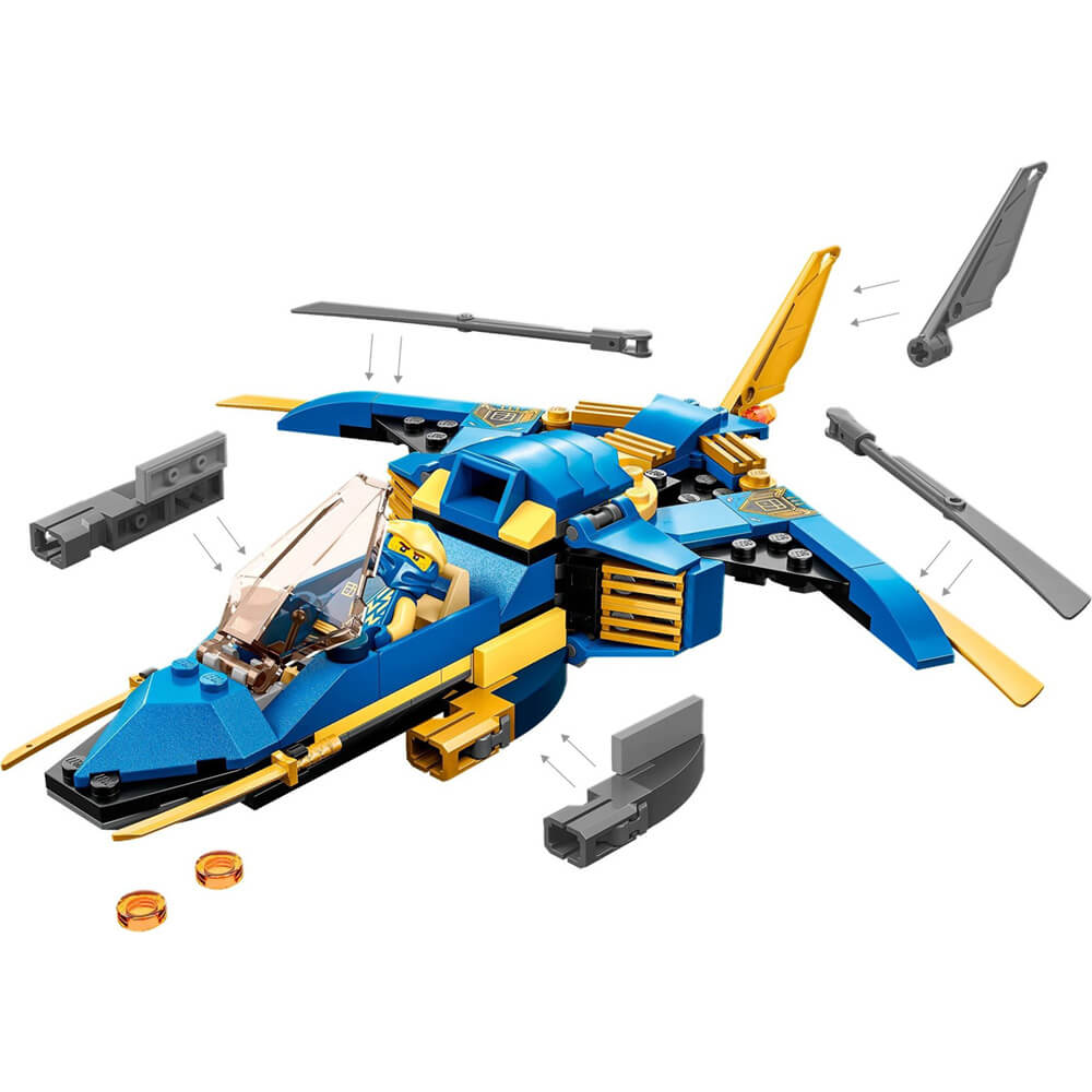 LEGO® Ninjago® Jay’s Lightning Jet EVO 146 Piece Building Kit (71784)