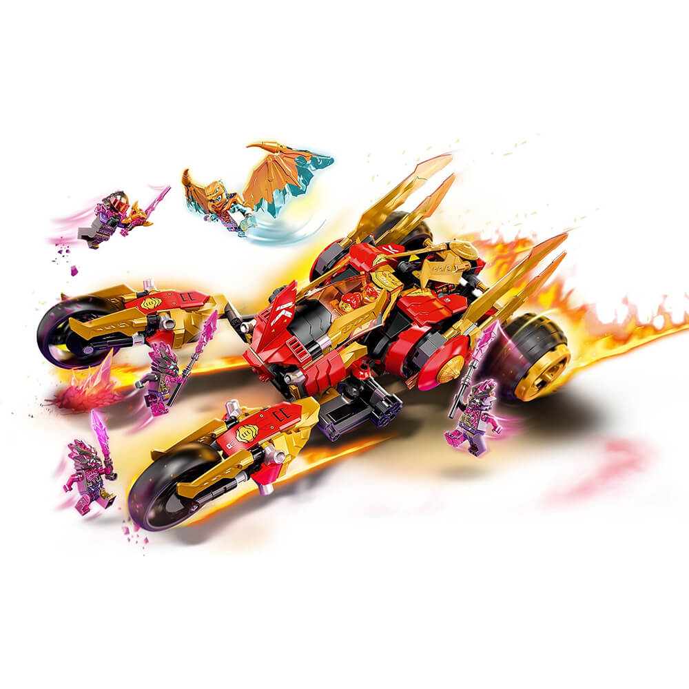 LEGO® NINJAGO® Kai’s Golden Dragon Raider 71773 Building Kit (624 Pieces)