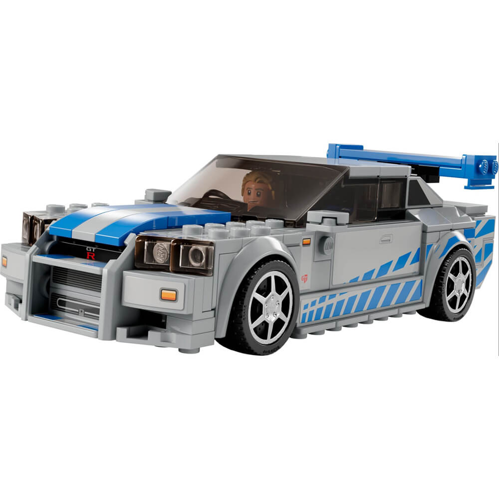 LEGO® Speed Champions Fast and the Furious 2 Fast 2 Furious Nissan Skyline GT-R (R34) 319 Piece Building Kit (76917)