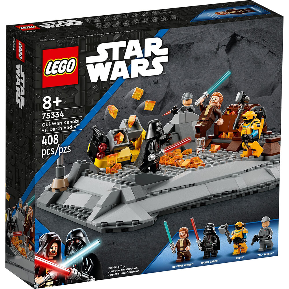 LEGO® Star Wars™ Obi-Wan Kenobi™ vs. Darth Vader™ 75334 Building Kit (408 Pieces)