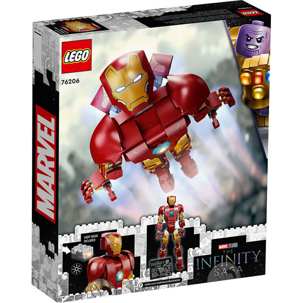 LEGO Super Heroes Marvel Iron Man Figure 381 Piece Building Set (76206)