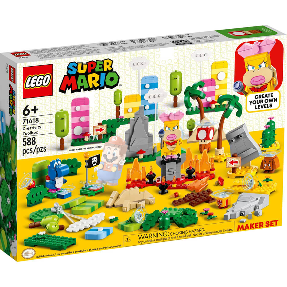 LEGO® Super Mario™ Creativity Toolbox Maker Set 588 Piece Building Kit (71418)