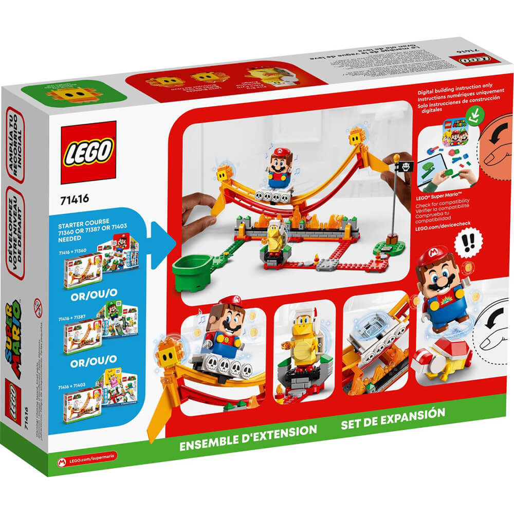 LEGO® Super Mario™ Lava Wave Ride Expansion Set 218 Piece Building Kit (71416)