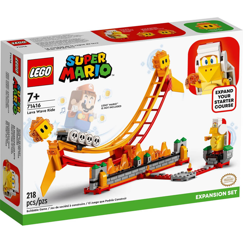 LEGO® Super Mario™ Lava Wave Ride Expansion Set 218 Piece Building Kit (71416)