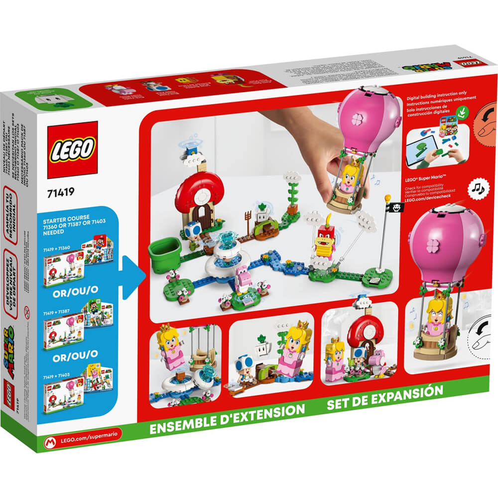 LEGO® Super Mario™ Peach's Garden Balloon Ride Expansion Set 453 Piece Building Kit (71419)