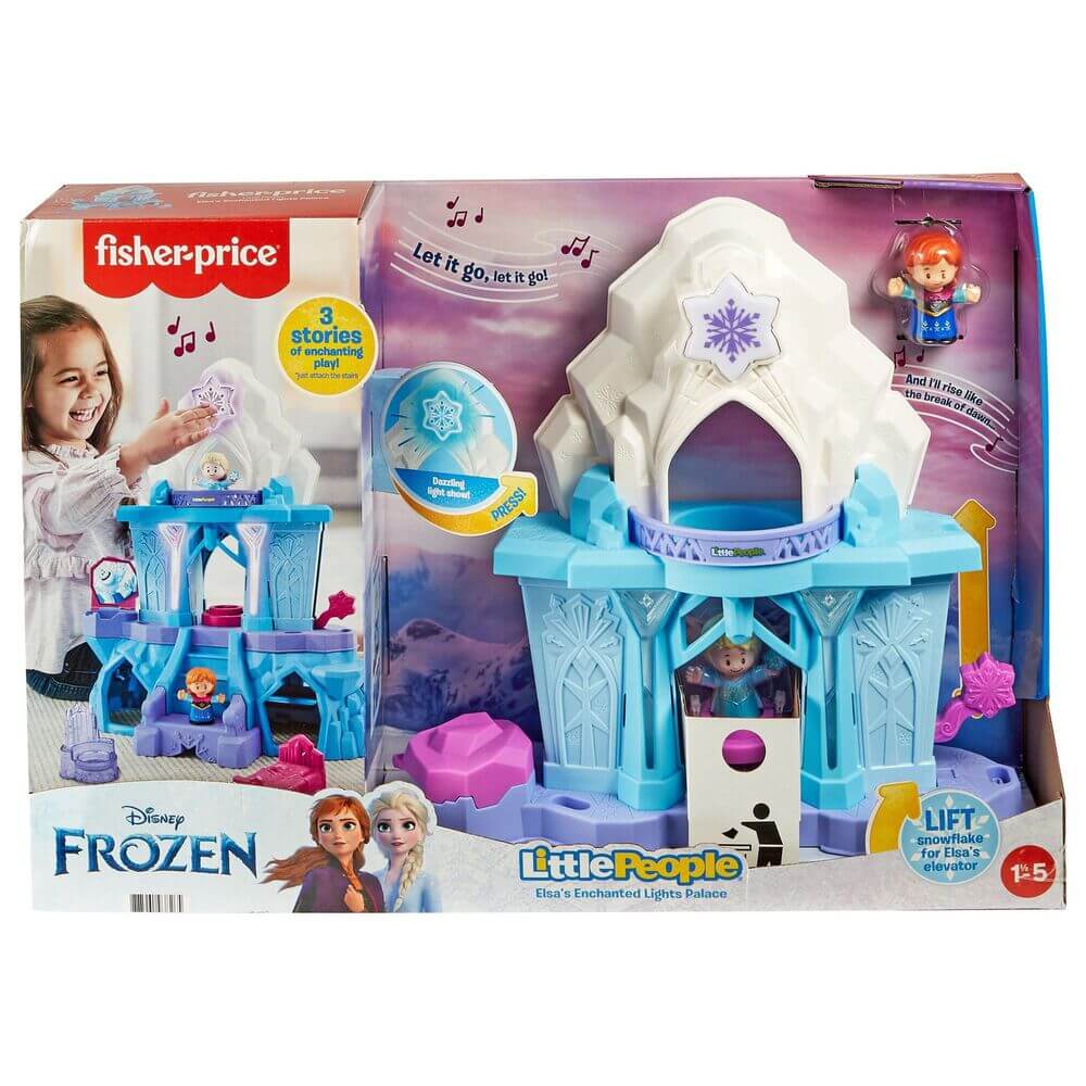 Little People Disney Frozen Elsa's Enchanted Lights Palace Playset