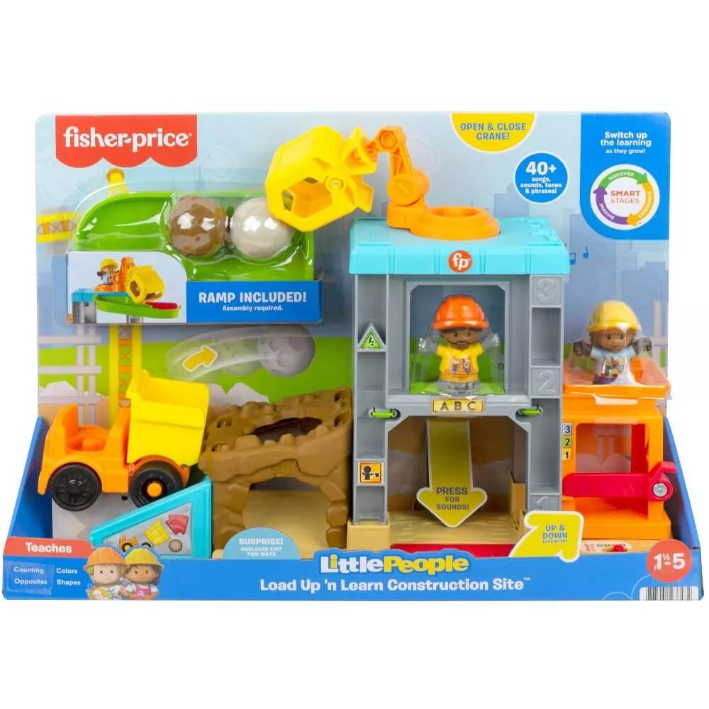 Little People Load Up ‘n Learn Construction Site Playset