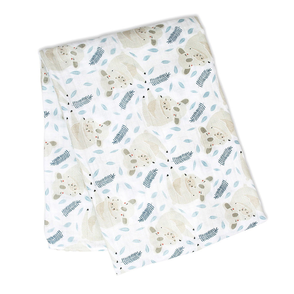 Lulujo Cotton Swaddle Koala