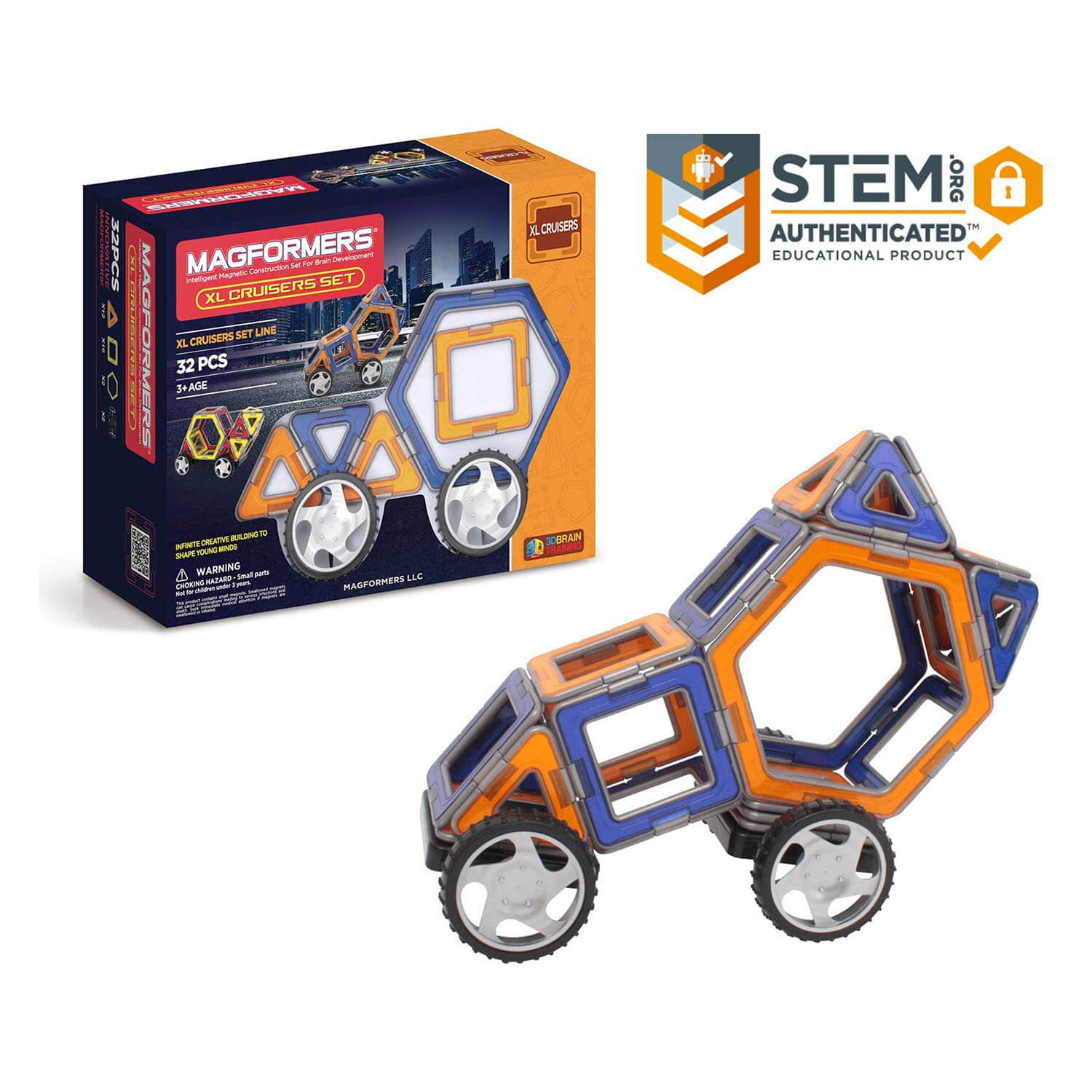 Magformers XL Cruisers 32 Piece Car Set