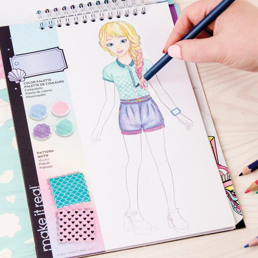 Make It Real Fashion Design Sketchbook: Pastel Pop!