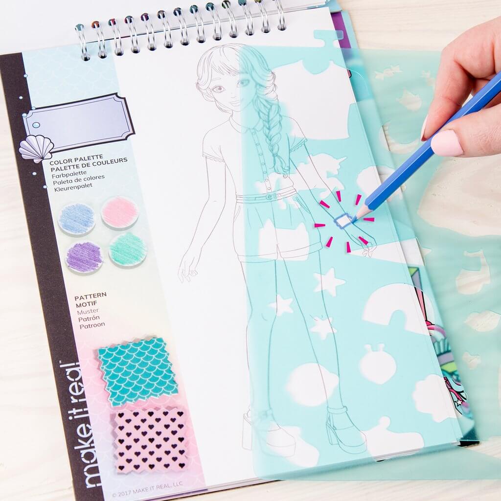 Make It Real Fashion Design Sketchbook: Pastel Pop!