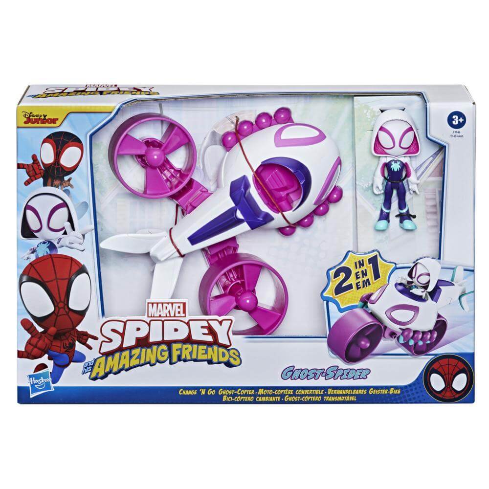 Marvel Spidey & His Amazing Friends Change 'N Go Ghost-Copter Set