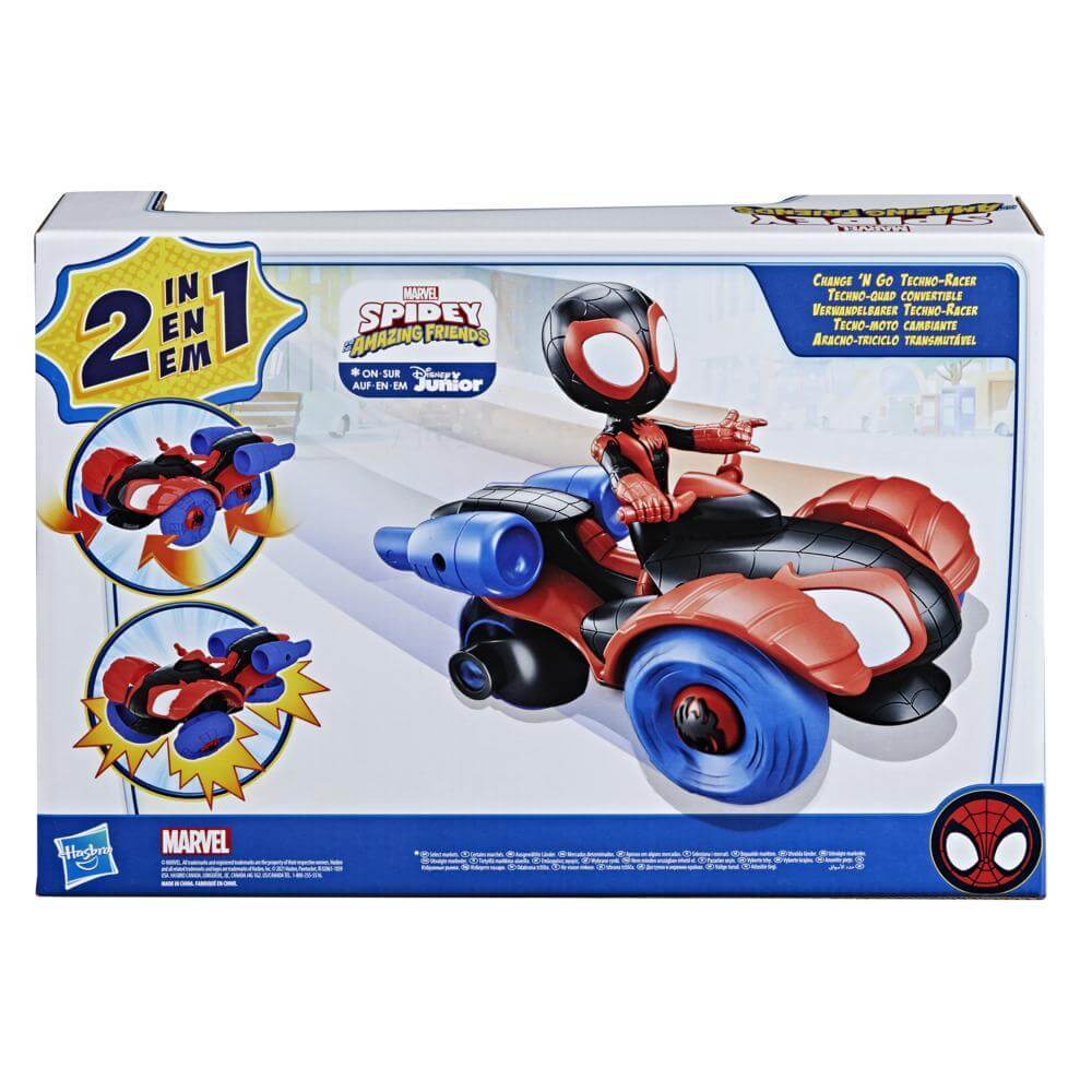 Marvel Spidey & His Amazing Friends Change 'N Go Techno-Racer Set