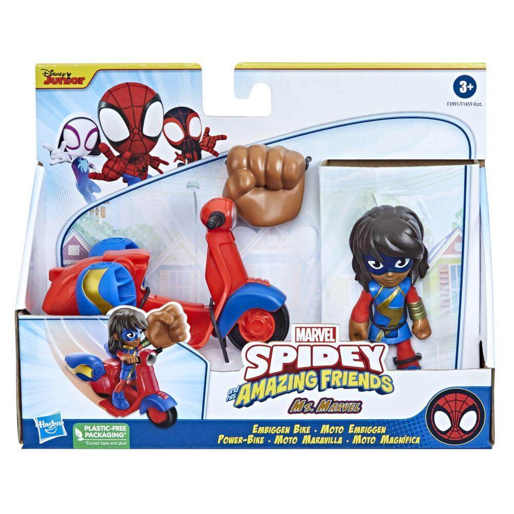 Marvel Spidey & His Amazing Friends Ms. Marvel Embiggen Bike Set