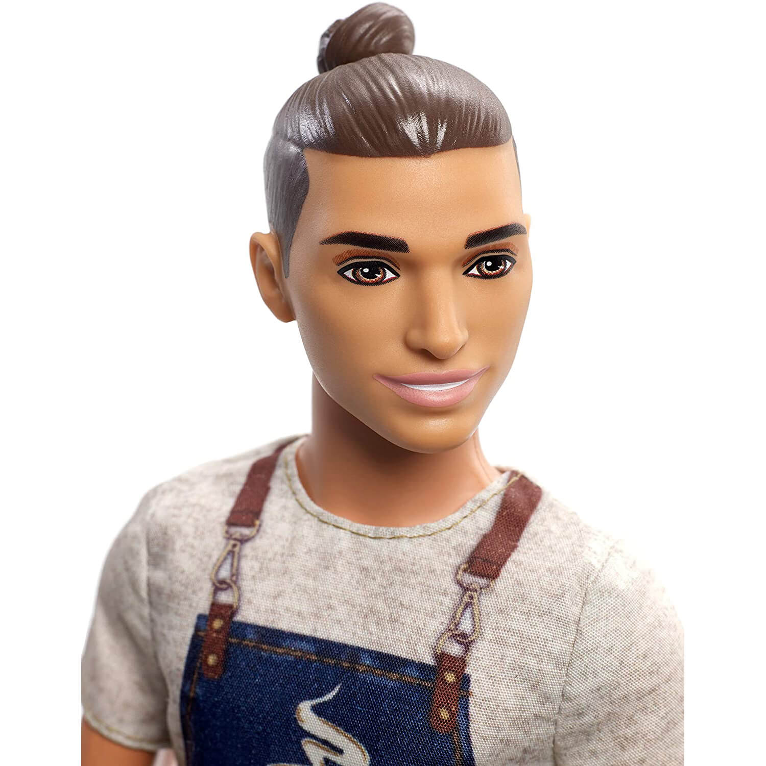 Barbie Ken Barista Career Doll, Broad, Wearing Café Apron