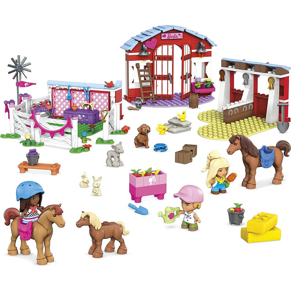 MEGA Barbie Horse Stables 304 Piece Building Set