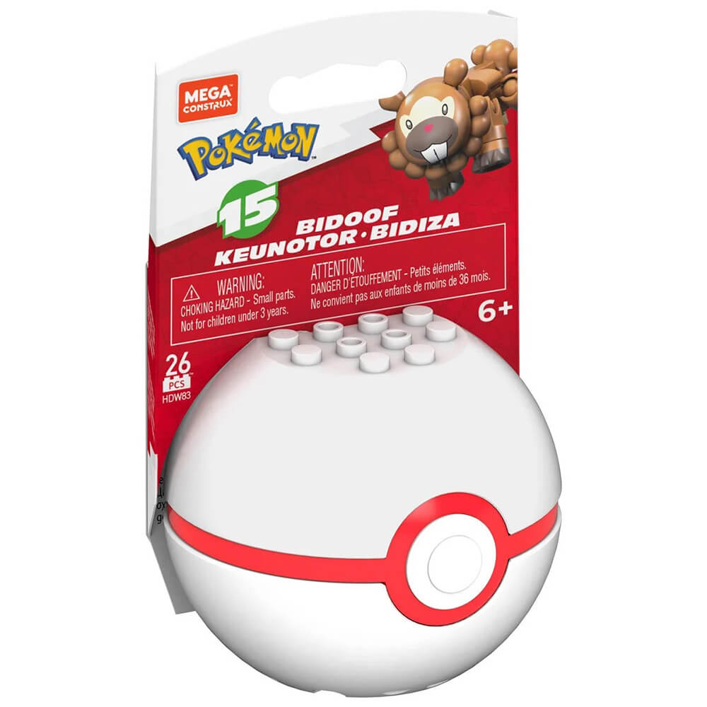 Mega Construx Series 15 Bidoof Pokeball