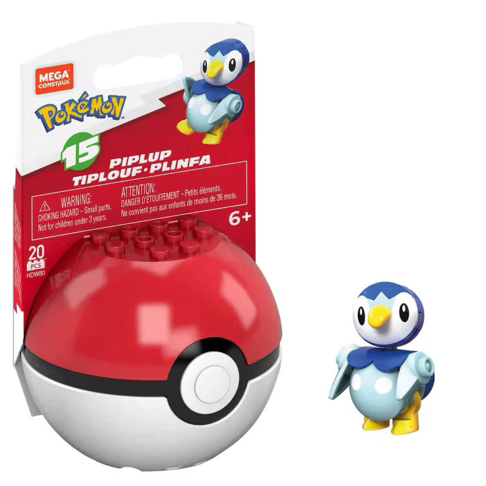 Mega Construx Series 15 Piplup Pokeball