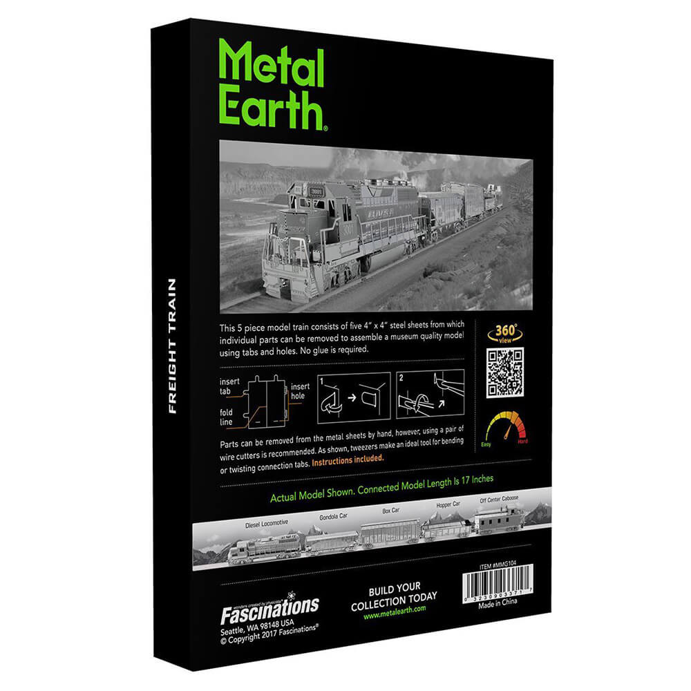 Metal Earth Freight Train Set Box Gift Set