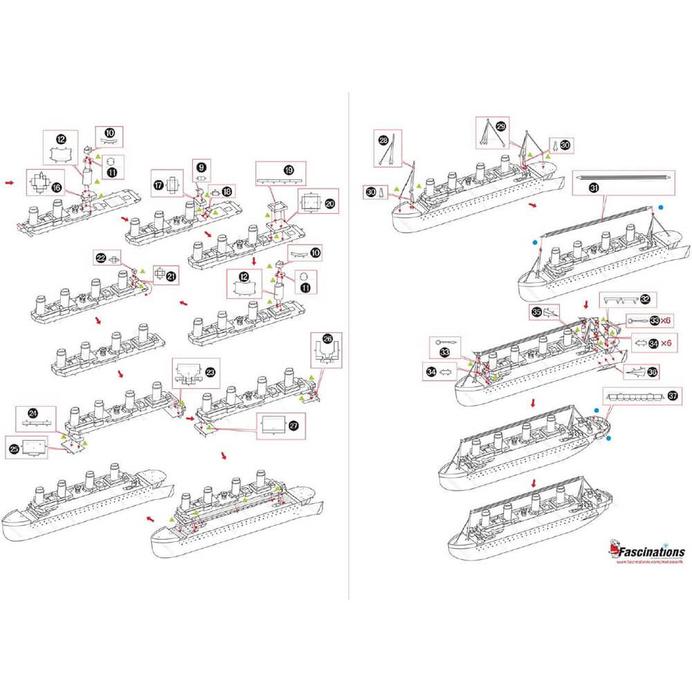 Metal Earth Titanic Ship 2 Sheet Metal Model Kit