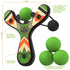 Mighty Fun Mischief Maker Green Slingshot with 4 Balls