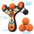 Mighty Fun Mischief Maker Orange Slingshot with 4 Balls