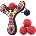 Mighty Fun Mischief Maker Red Slingshot with 4 Balls