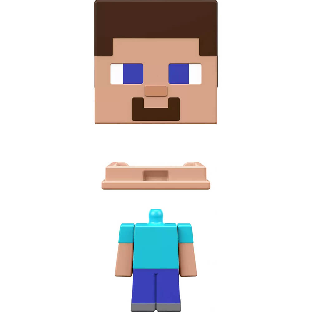 Minecraft Mob Head Mini Steve Figure