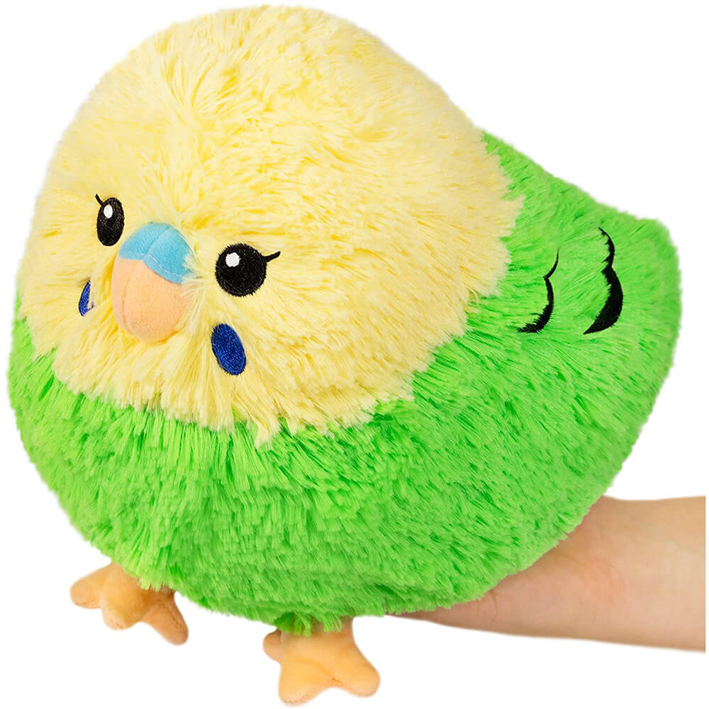 Mini Squishable Budgie Yellow/Green 7" Plush