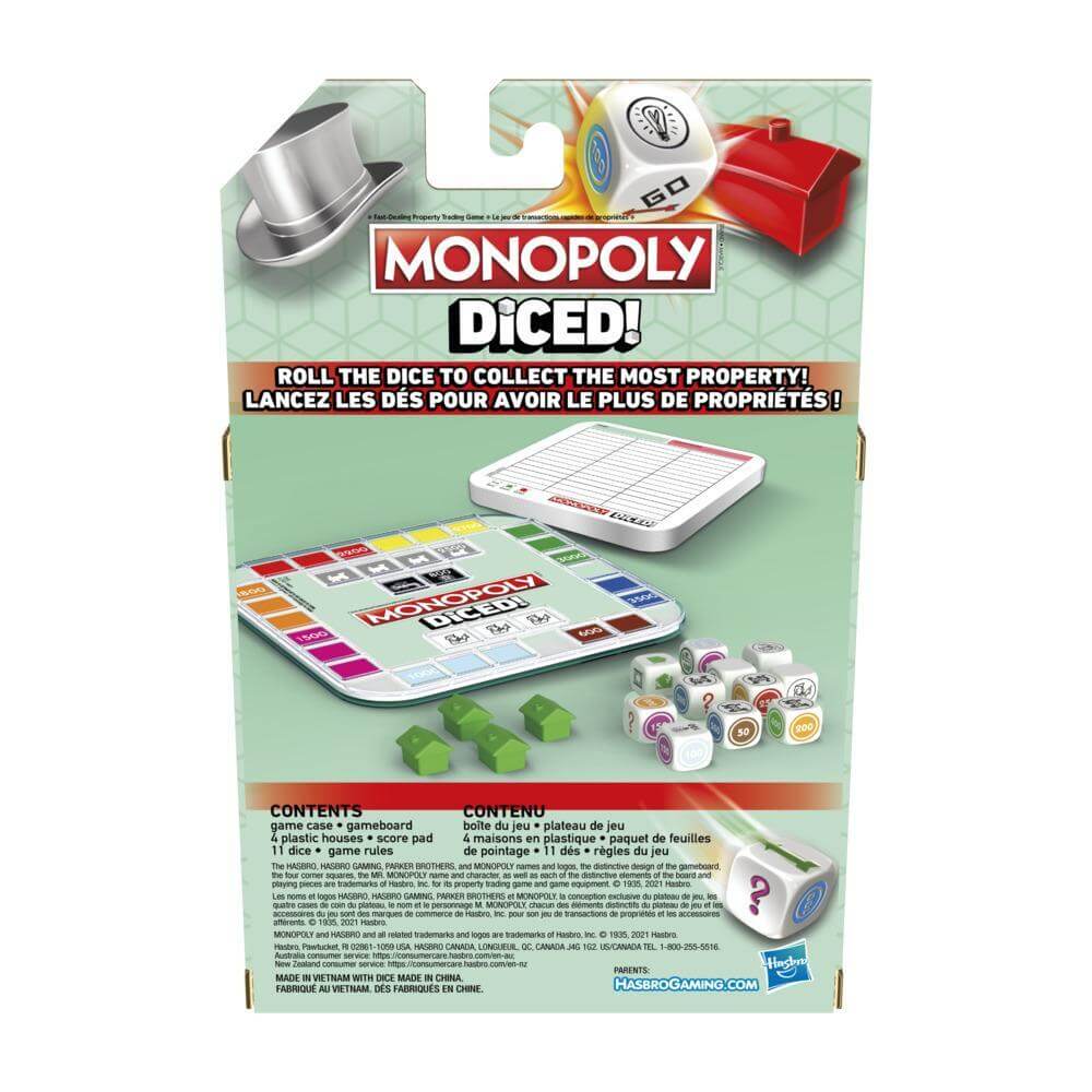 Monopoly Diced! Travel Game