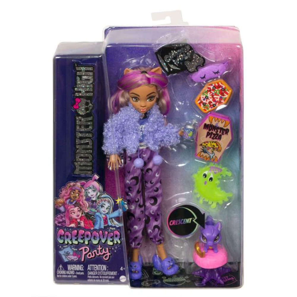 Monster High Creepover Party Clawdeen Wolf Fashion Doll Set