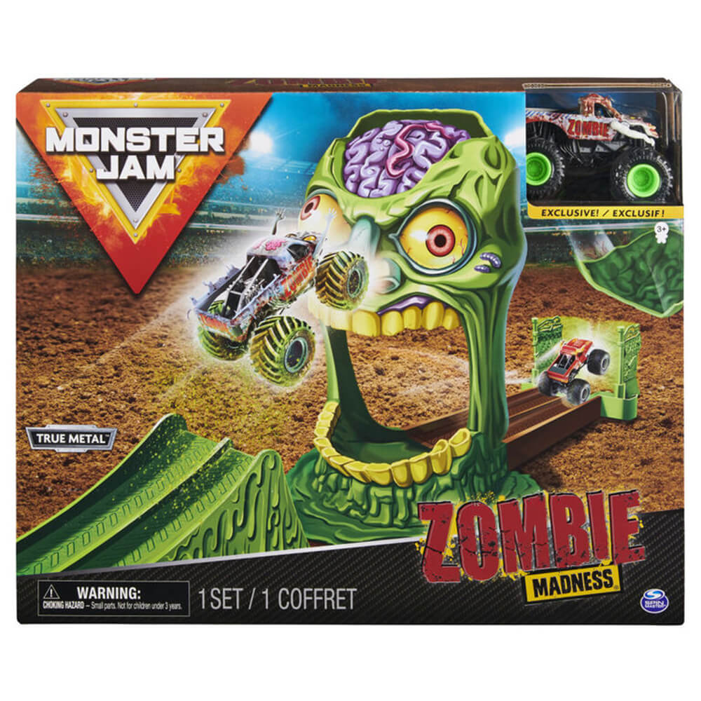 Monster Jam True Metal Zombie Madness Playset