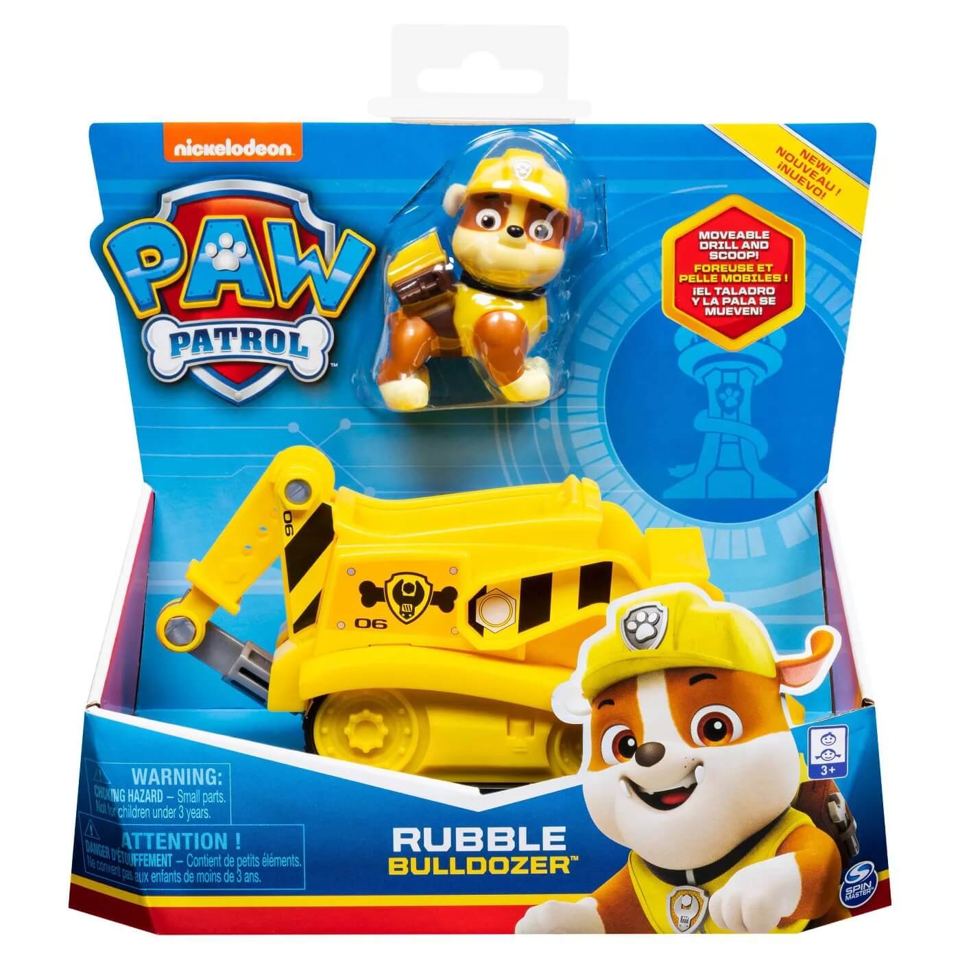 PAW Patrol Rubble Bulldozer Vehicle & Figure Set