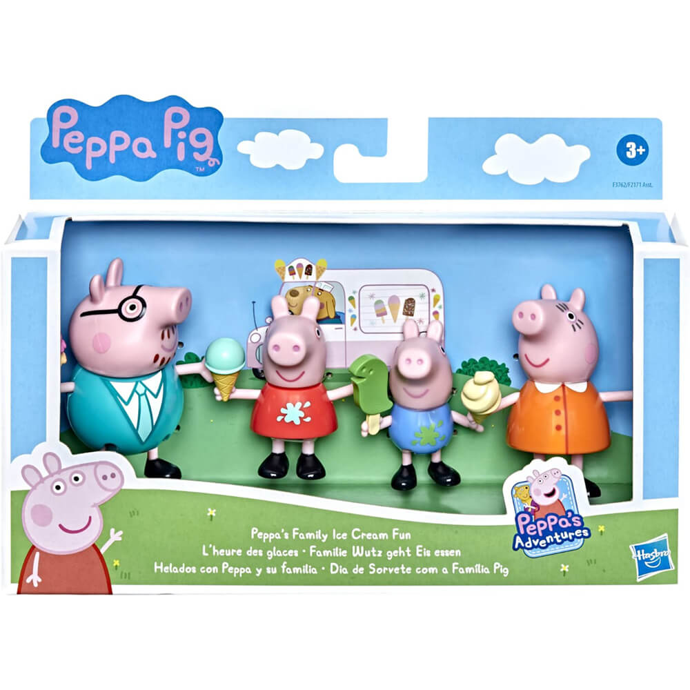 Peppa Pig Family Ice Cream Fun 3 Inch Figures 4 pack