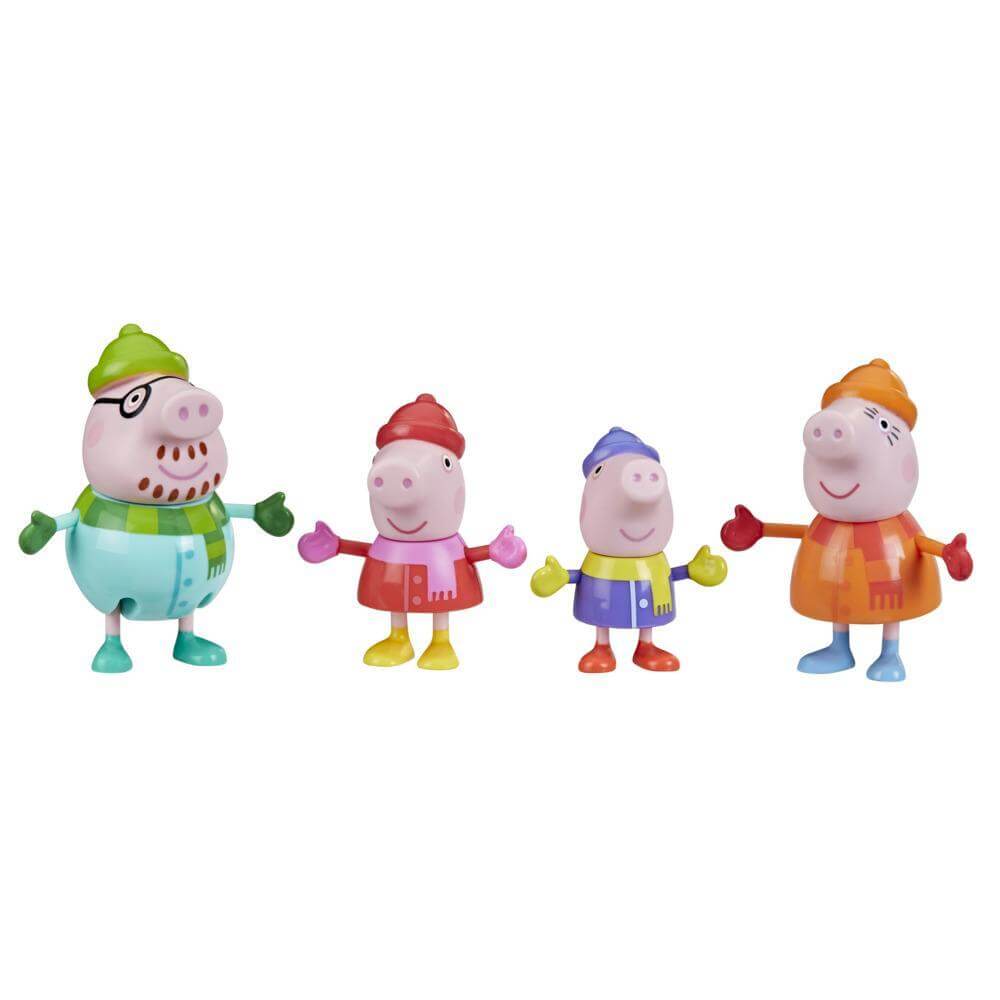 Peppa Pig Family Wintertime 3 Inch Figures  4 pack