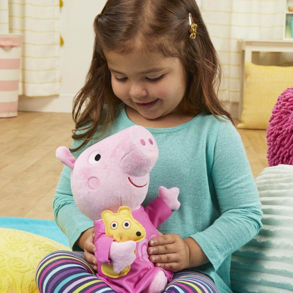 Peppa Pig Peppa’s Bedtime Lullabies Singing Plush Doll with Teddy Bear