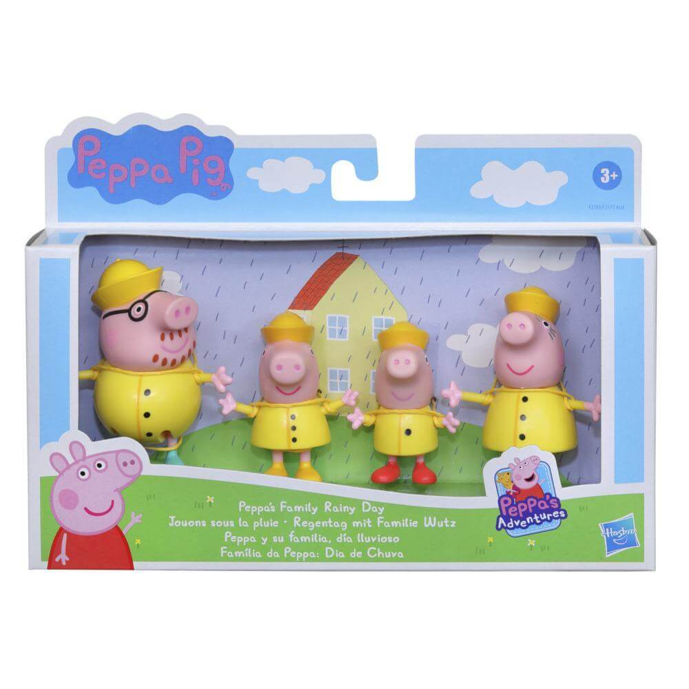 Peppa Pig Peppa's Family Rainy Day Figures 4 Pack